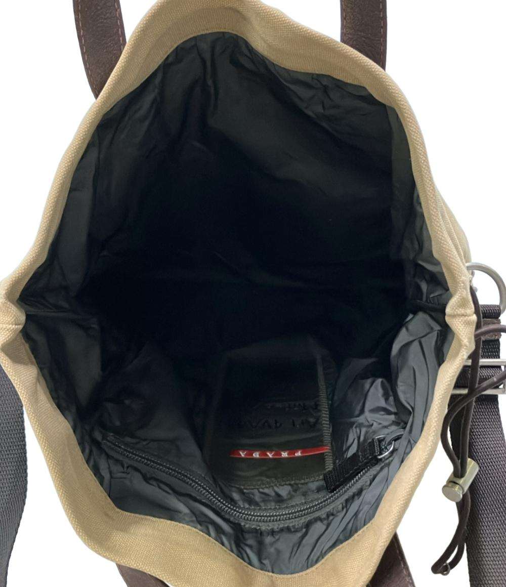 PRADA SPORTS 2WAYハンドバッグ ショルダーバッグ トートバッグ キャンバス レザー 4VA447 プラダスポーツ