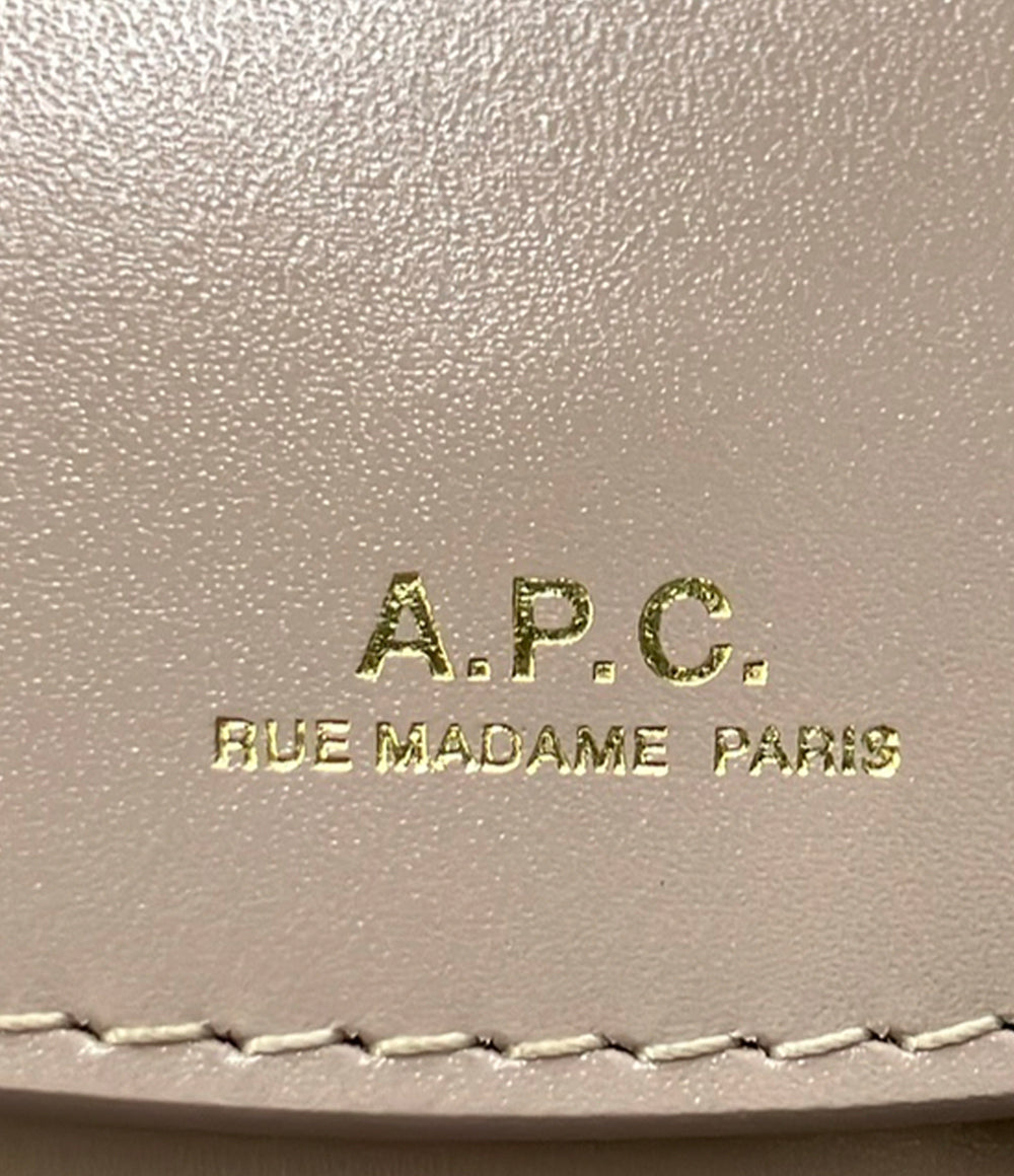 美品 A.P.C. 三つ折り財布 レザー レディース アーペーセー