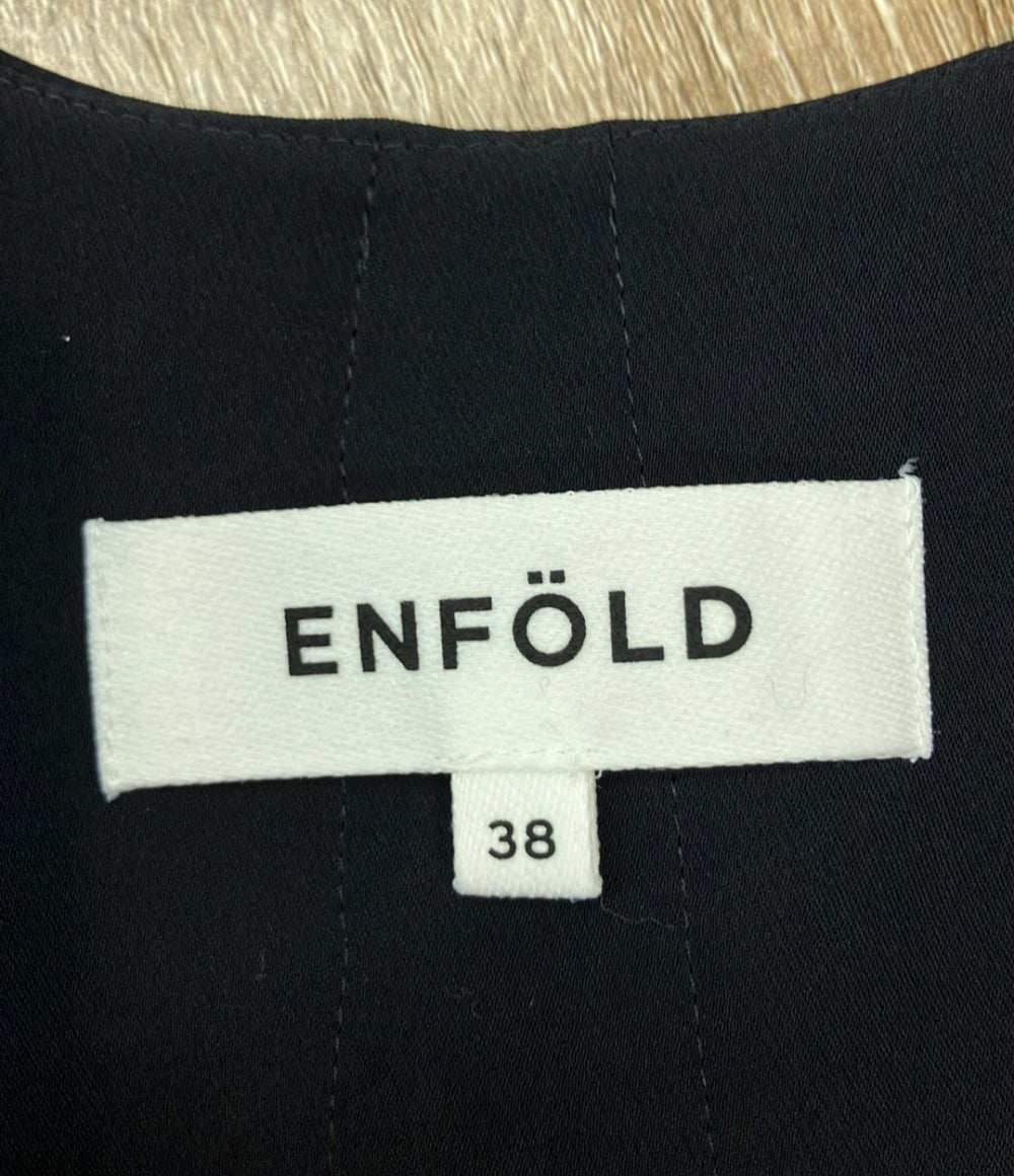 ENFOLD ノースリーブワンピース ワイド フレア 25SS WIDE FLARE DRESS 300IS733-1101 レディース SIZE 38 (M) エンフォルド