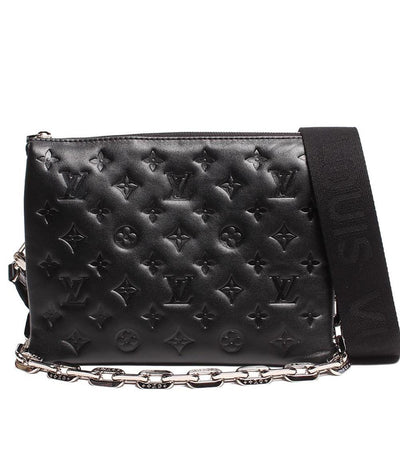 美品 ルイヴィトン 2wayレザーショルダーバッグ シルバー金具 クッサンPM モノグラム･モチーフ ラムレザー M23056 レディース Louis Vuitton