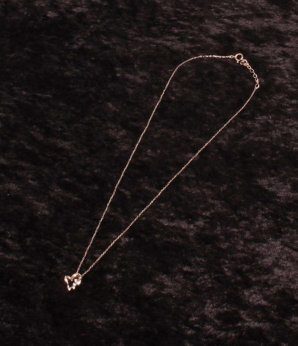 美品 Samantha Tiara ネックレス K7 ローズクオーツ ハートモチーフ