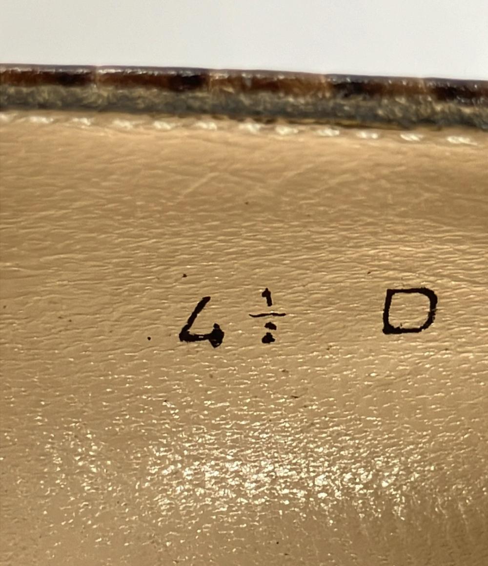 サルヴァトーレフェラガモ スクエアトゥパンプス チャンキーヒール レディース SIZE 4 1/2 (XS) Salvatore Ferragamo