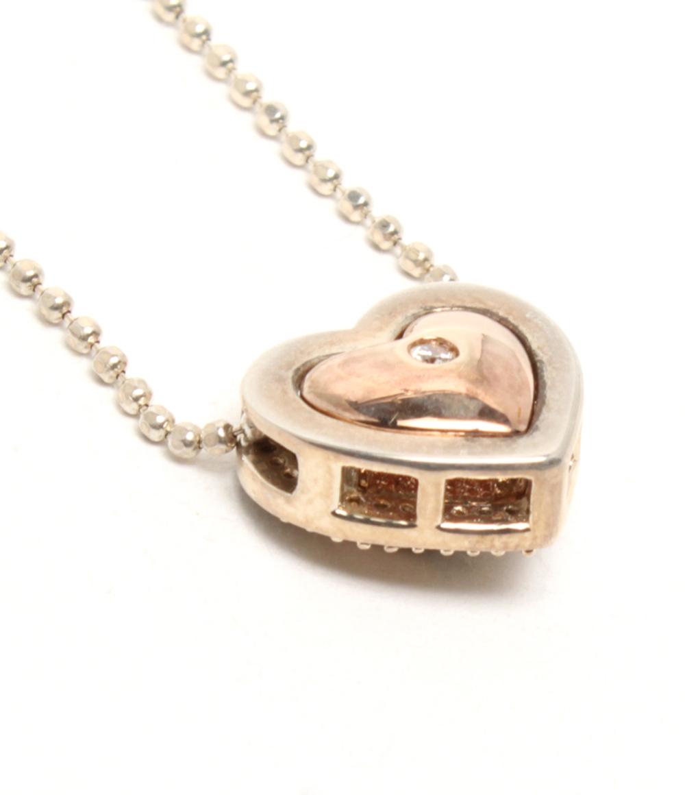 Folli Follie ネックレス SV925 ハートモチーフ リバーシブル レディース フォリフォリ