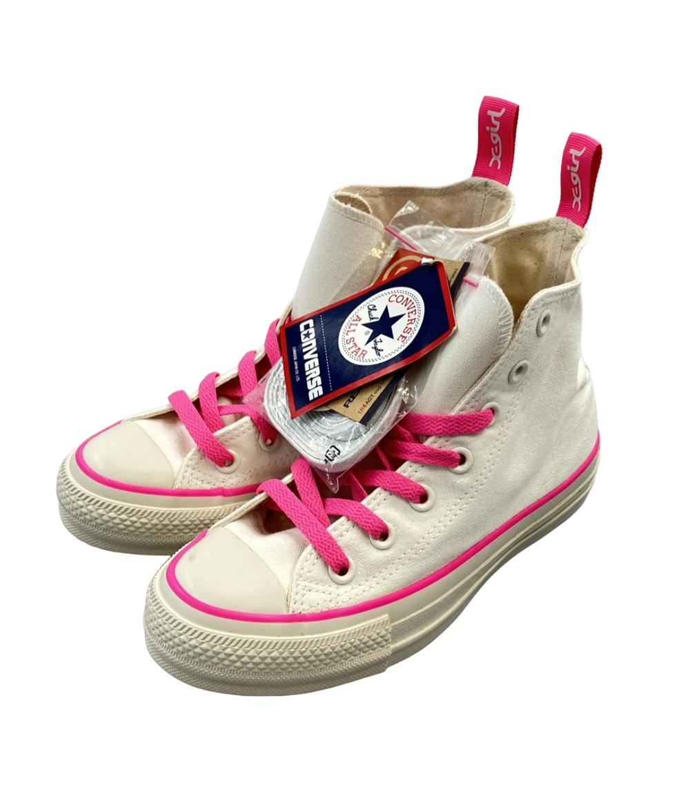 美品 CONVERSE ハイカットスニーカー × X-girl 1SD416 レディース SIZE 23.0 (M) コンバース