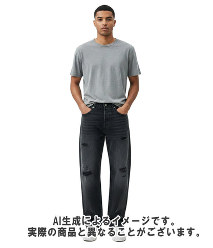 VISVIM デニムパンツ ダメージ加工 ボタンフライ メンズ ビズビム