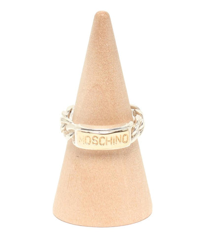 美品 モスキーノ リング 指輪 K10 SV925 レディース SIZE 12号 MOSCHINO