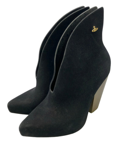Vivienne Westwood melissa ショートブーツ チャンキーヒール レディース SIZE 22.5 ヴィヴィアン ウエストウッド メリッサ