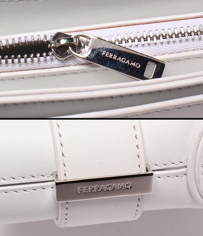 美品 Ferragamo ショルダーバッグ 肩掛け ホーボー ガンチーニ レディース フェラガモ
