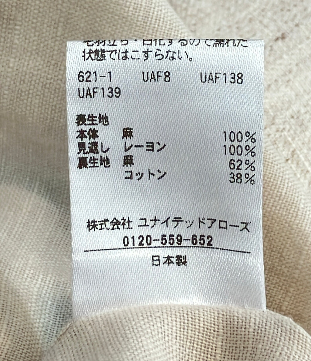 Drawer リネン ベスト 6521-299-1228 レディース SIZE 38 ドゥロワー
