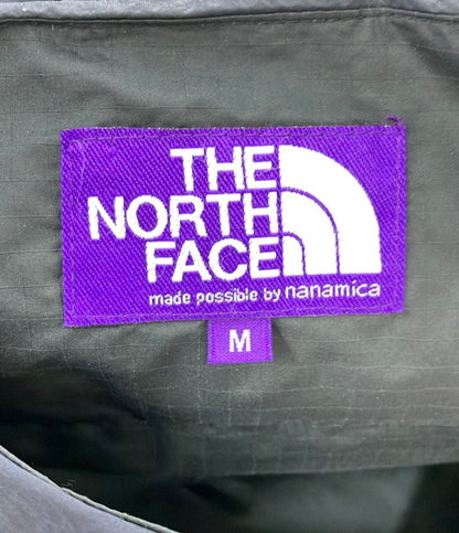 ザノースフェイスパープルレーベル ワンポイントノーカラーナイロンダウンジャケット アウター コート レディース SIZE M
