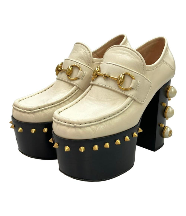 GUCCI スパイク厚底ビットローファー 470969 レディース SIZE 34 22(cm