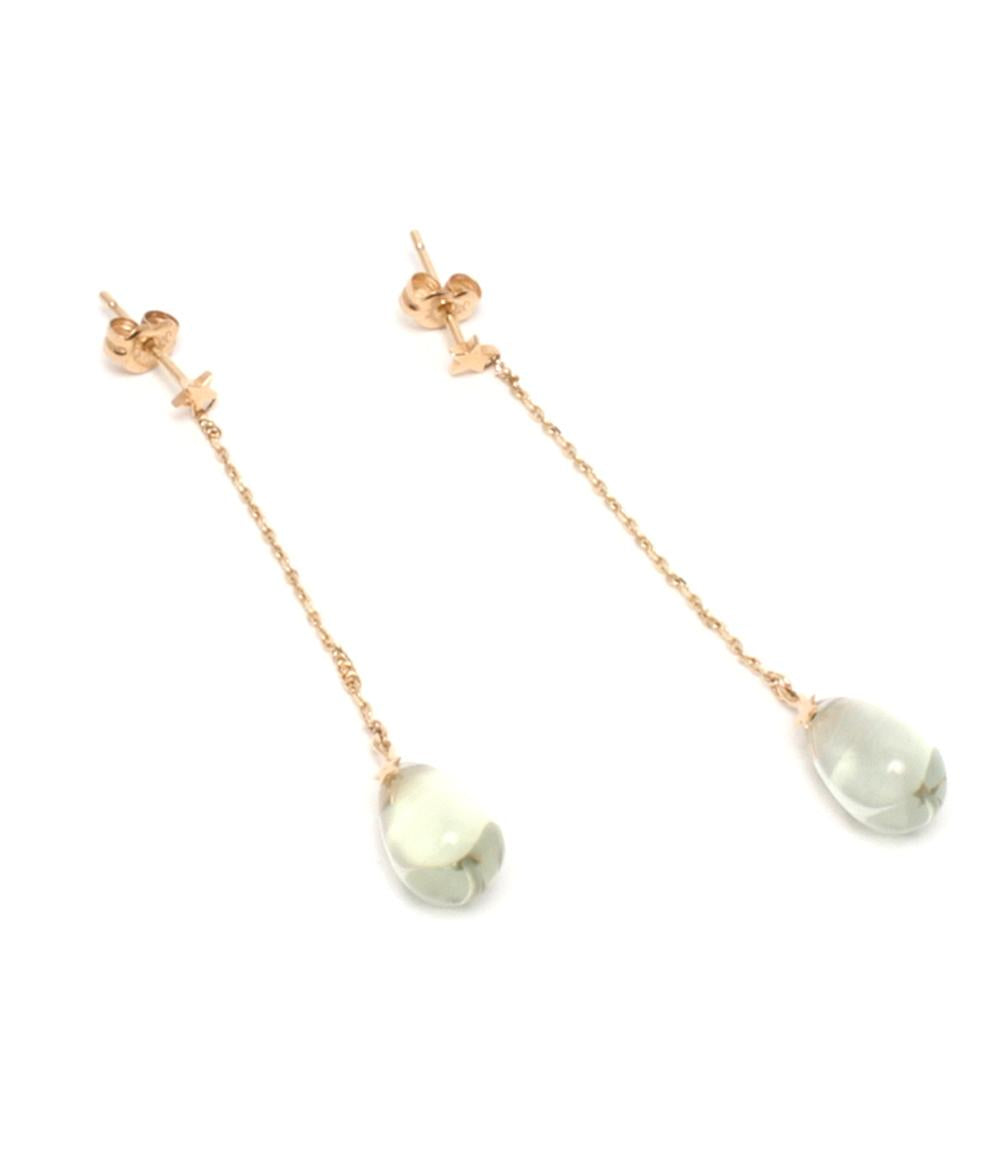 美品 STAR JEWELRY ピアス K10 しずくモチーフ ティアドロップ スター