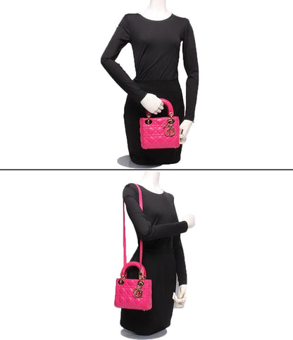 Christian Dior 2wayハンドバッグ ショルダーバッグ 肩掛け レディディオール カナージュ レディース クリスチャンディオール