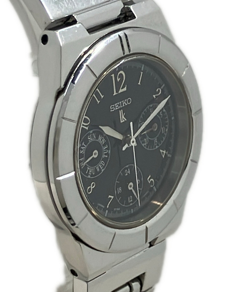 SEIKO 腕時計 ルキア lK クオーツ ブラック 5Y89-0B30 レディース メンズ セイコー