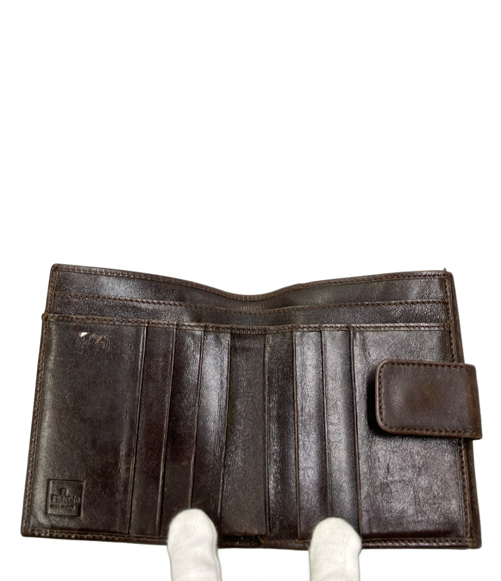 FENDI ダブルホック 二つ折り財布 ズッカ レディース フェンディ