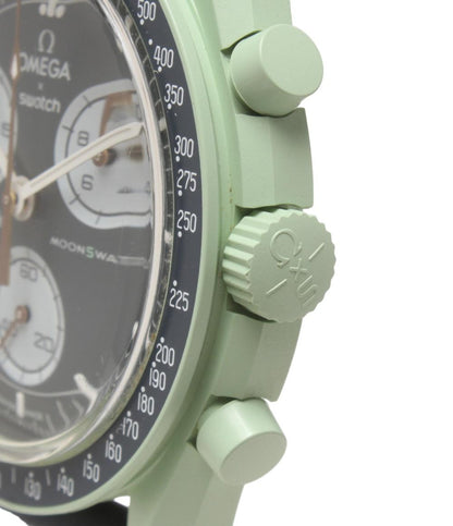 美品 オメガ×スウォッチ 腕時計 MOON クオーツ ユニセックス OMEGA×SWATCH