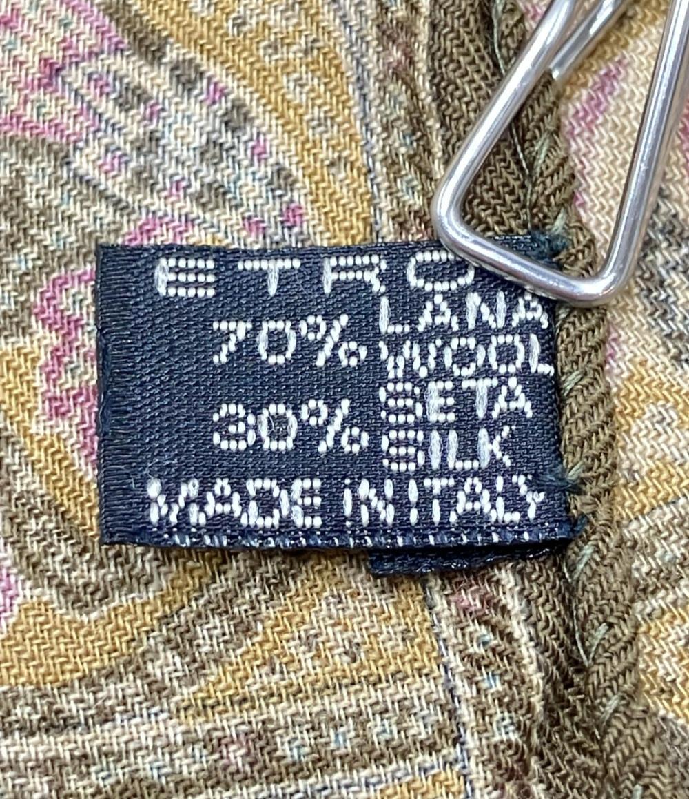 美品 ETRO ストール ペイズリー柄 メンズ レディース エトロ