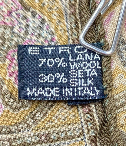 美品 ETRO ストール ペイズリー柄 メンズ レディース エトロ