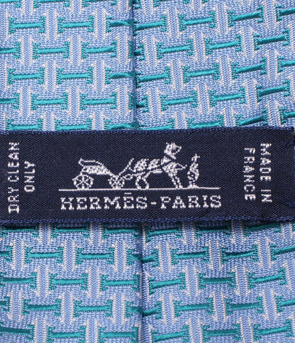 美品 エルメス ネクタイ シルク100% H柄 メンズ HERMES