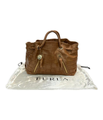 Furla ハンドバッグ トートバッグ レザー クロコ型押し レディース フルラ