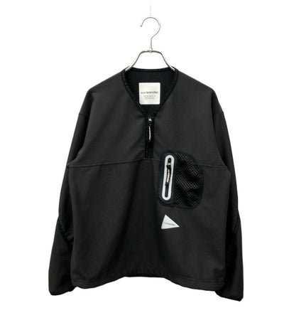 and wander フリースシャツ ライト プルオーバー ハーフジップ LIGHT FLEECE PULLOVER AW93-JT012 レディース SIZE 00 (XS) アンドワンダー