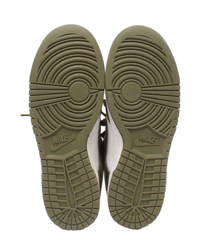 美品 NIKE ローカットスニーカー ホワイト/ミディアムオリーブ ウィメンズ ダンク LOW DD1503-120 メンズ SIZE 27.5 (L) ナイキ