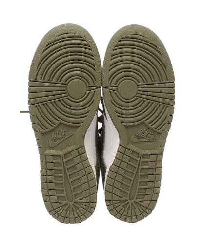 美品 NIKE ローカットスニーカー ホワイト/ミディアムオリーブ ウィメンズ ダンク LOW DD1503-120 メンズ SIZE 27.5 (L) ナイキ