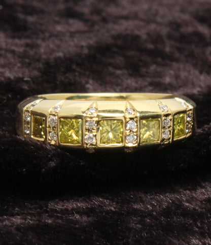 美品 リング 指輪 K18 ダイヤ 0.14ct 0.58ct レディース SIZE 12号