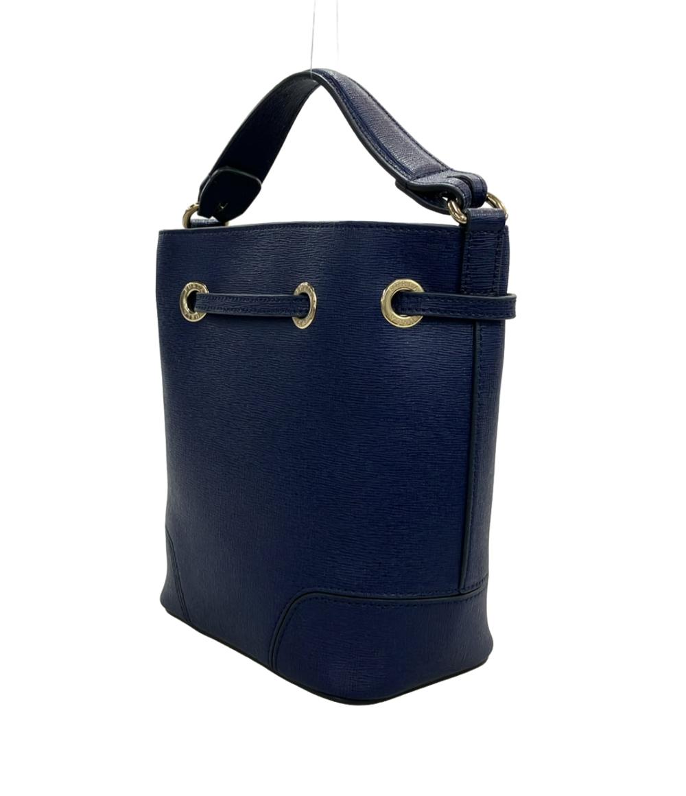 美品 Furla ハンドバッグ ショルダーバッグ 2WAY 斜め掛け ステイシー ミニ ドローストリング レディース フルラ