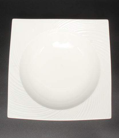 美品 WEDGWOOD スクエアボウル パスタプレート 皿 23cm エスリアル ETHEREAL ウエッジウッド