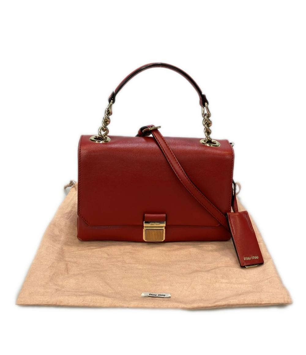 Miu Miu 2way バンドバッグ ショルダーバッグ 斜め掛け 5BD017 レディース ミュウ ミュウ