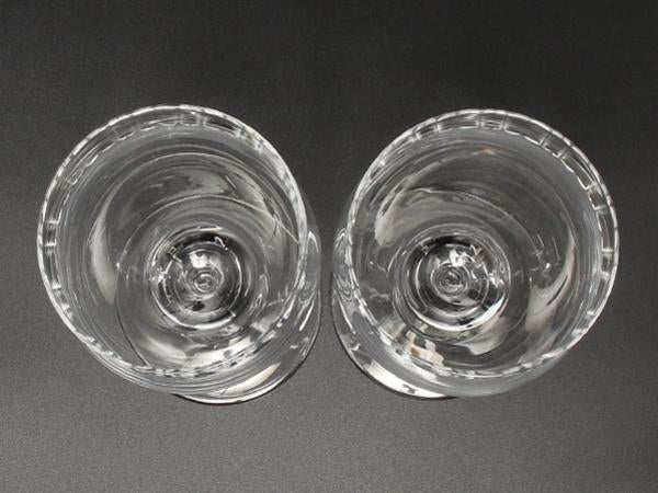 美品 TIFFANY&Co. ワイングラス 2点セット ペア スウィング ティファニー