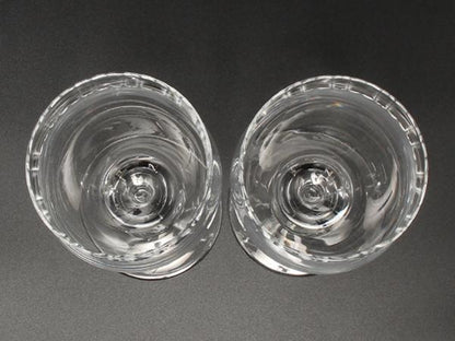 美品 TIFFANY&Co. ワイングラス 2点セット ペア スウィング ティファニー