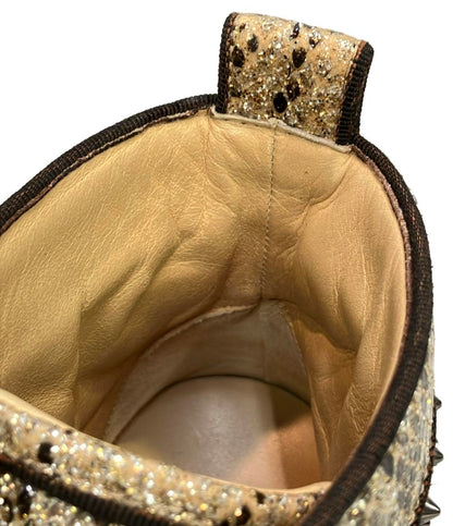 クリスチャンルブタン ハイカットスニーカー スタッズ グリッターラメ メンズ SIZE 43 (XL) Christian Louboutin