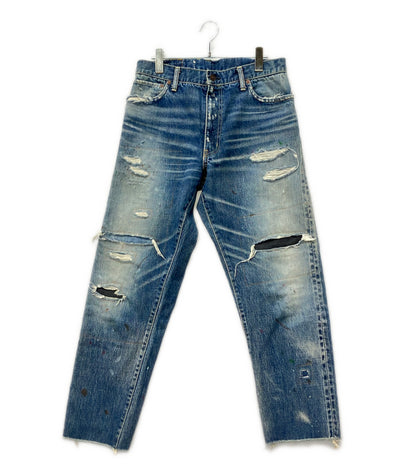 VISVIM ジャーニーマンクラッシュタックデニムパンツ ダメージ加工 メンズ SIZE 2 ビズビム