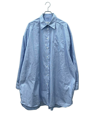 美品 Maison Margiela 長袖シャツ ロングシャツ ストライプ SI0DL0002 S54945 メンズ SIZE XS メゾンマルジェラ