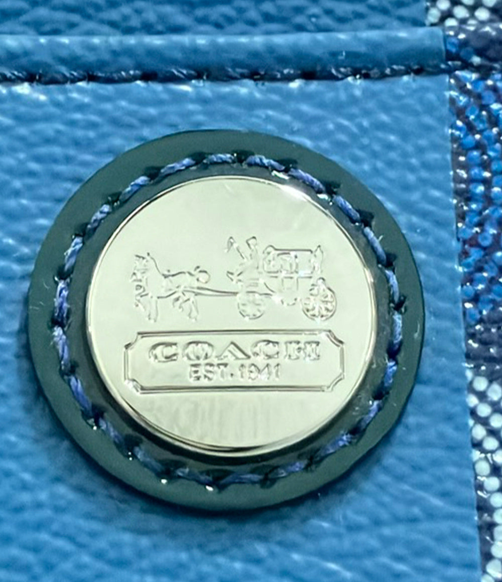 美品 COACH コインケース キーリング付き シグネチャー レディース メンズ コーチ
