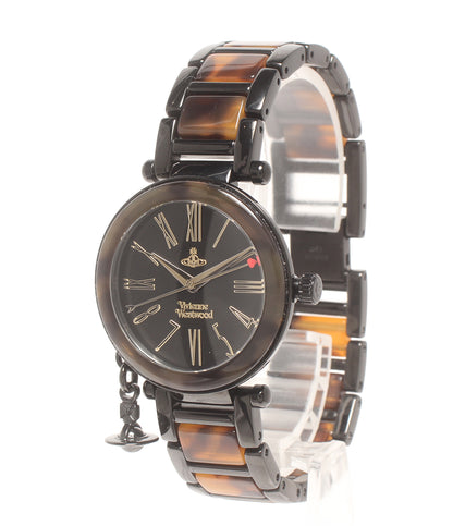 Vivienne Westwood 腕時計 クオーツ ブラック VV006BKBR レディース ヴィヴィアンウエストウッド