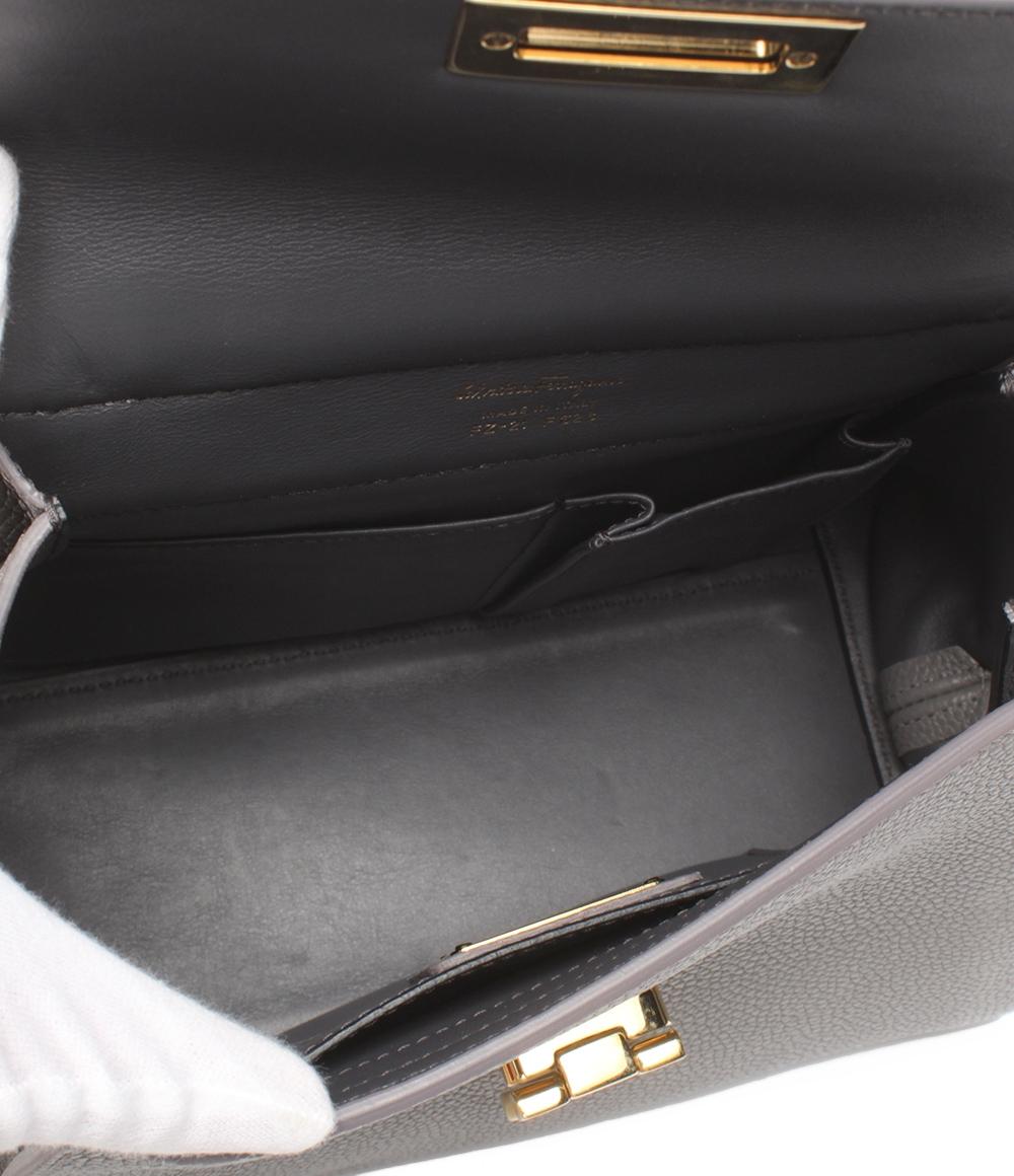 美品 Salvatore Ferragamo 2way ハンドバッグ ショルダーバッグ 斜め掛け ソフィア ガンチーニ FZ21 F628 レディース サルヴァトーレフェラガモ