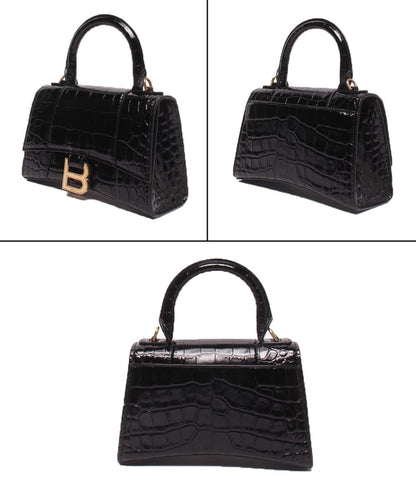 美品 BALENCIAGA 2wayショルダーバッグ ハンドバッグ 斜め掛け アワーグラス XS レディース バレンシアガ