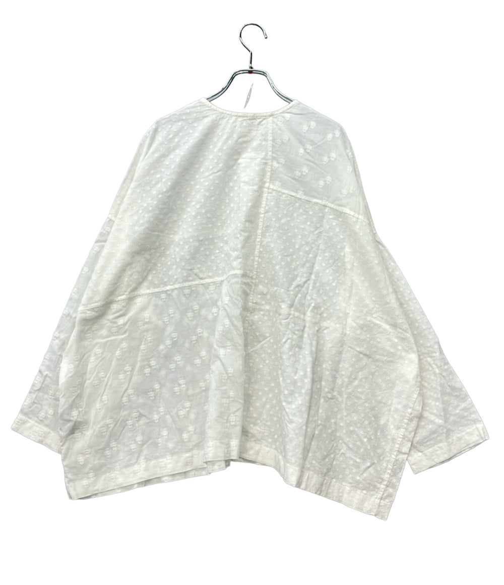 kagure 長袖シャツ ブラウス ジャガード パッチワーク 25SS セレクトショップ GAA5-23S014 レディース SIZE Free (M) かぐれ