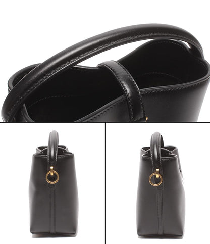 美品 SAINT LAURENT PARIS 2WAYハンドバッグ ショルダーバッグ 斜め掛け 肩掛け ミニバケットバッグ LE 37 レディース サンローランパリ