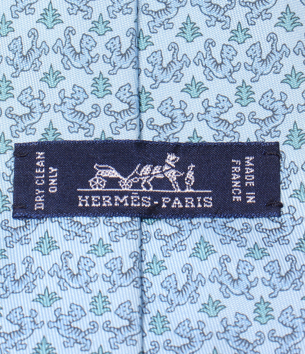 HERMES ネクタイ シルク100% メンズ エルメス