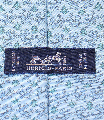 HERMES ネクタイ シルク100% メンズ エルメス