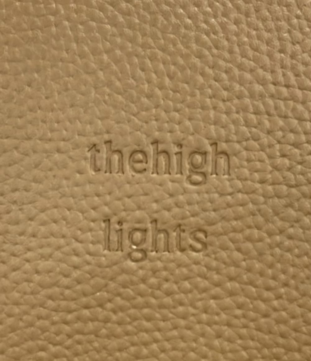 美品 thehigh lights トートバッグ ショルダーバッグ バケットバッグ 2WAY 斜め掛け レディース ザハイライツ