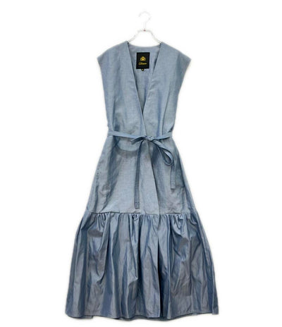 Drawer ノースリーブ ギャザースカートワンピース 6526-234-1342 レディース SIZE 38 ドゥロワー