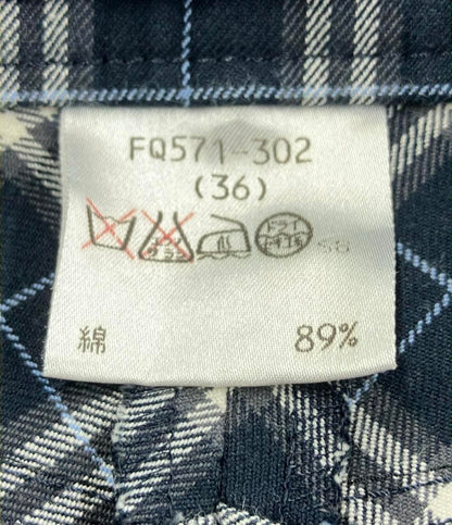 美品 バーバリーブルーレーベル ロングパンツ チェック柄 レディース SIZE 36 (S) BURBERRY BLUE LABEL