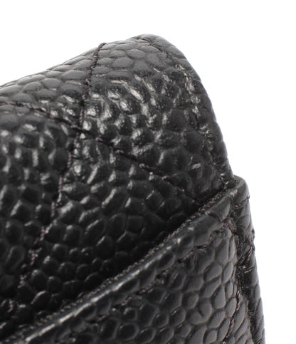 カードケース シャネル マトラッセ CHANEL ゴールド金具 キャビアスキン レディース