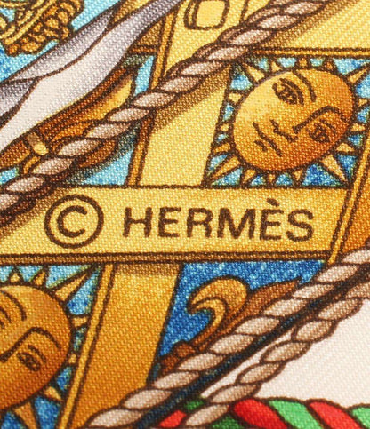 HERMES スカーフ シルク100% LES TAMBOURS レディース エルメス