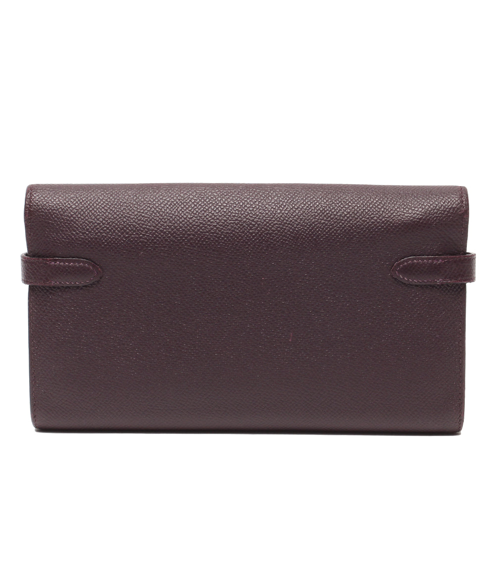 HERMES 長財布 □L刻印 シルバー金具 ケリーウォレット レディース